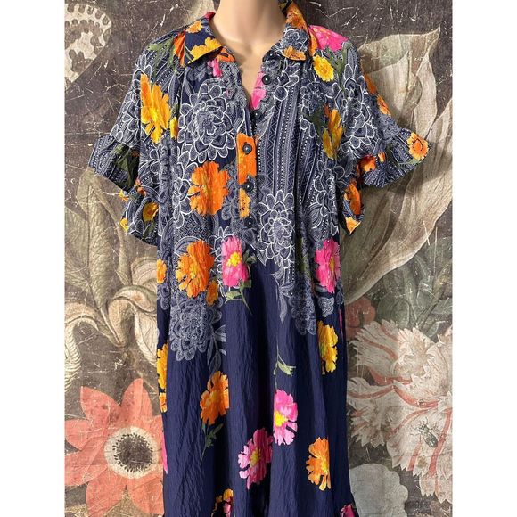 New Anthropologie Ruffle Sleeve Dress Size Small - Picture 6 of 8